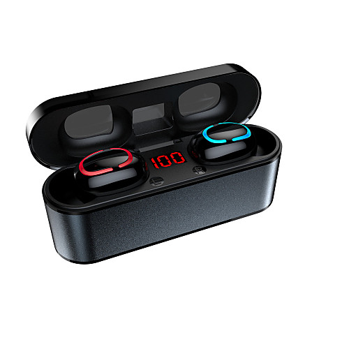 

Q68 Metal Wireless Tws Mobile Power Mini Stealth Headset 5.0 With Digital Charging Bin Bluetooth Headset
