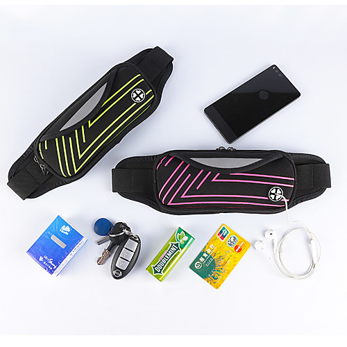 

Running Belt Fanny Pack Belt Pouch / Belt Bag for Running Hiking Outdoor Exercise Traveling Sports Bag Reflective Adjustable Waterproof Polyester Men's Women's Running Bag Adults