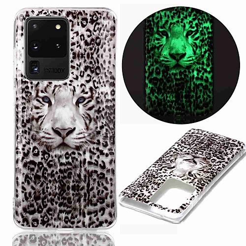 

Case For Samsung Galaxy S20 S20 Plus S20 Ultra Glow in the Dark Pattern Back Cover Leopard Tiger TPU for Galaxy A21 A11 A01 A70E A51 A71