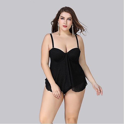 

Women's One Piece Swimsuit Black Swimwear Strap Bathing Suits