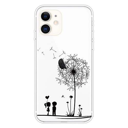 

Case For Apple iPhone 11 11 Pro 11 Pro Max XS XR XS Max 8 Plus 7 Plus 6S Plus 8 7 6 6s SE 5 5S Transparent Pattern Back Cover Dandelion Soft TPU