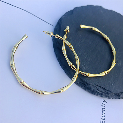 

Women's Earrings Statement Luxury Trendy Fashion Cool 18K Gold Plated Earrings Jewelry Gold For Formal Prom Date Street Festival