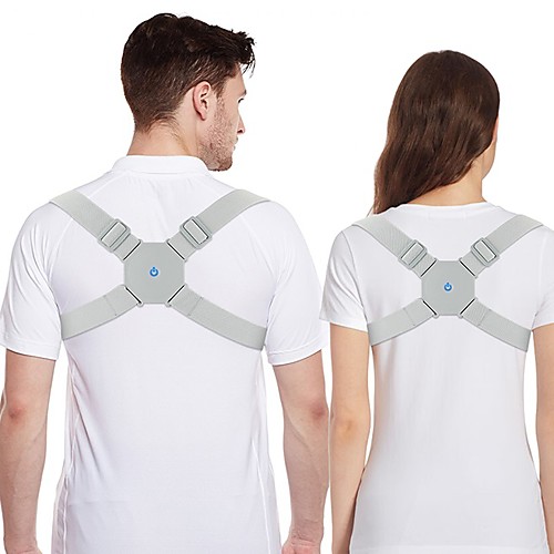 

Adjustable Intelligent Posture Trainer Smart Posture Corrector Upper Back Brace Clavicle Support for Men and Women Pain Relief