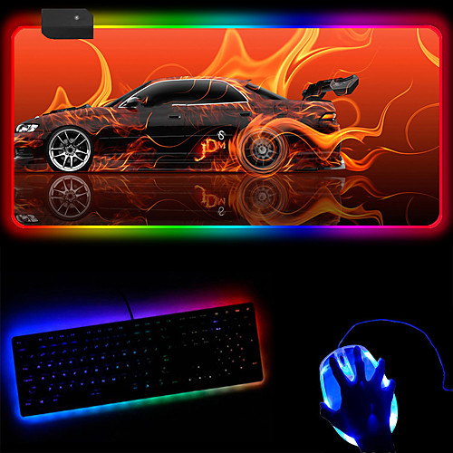 

2503504mm Gaming Mouse Pad Luminous Mouse Pad PVC Leather Cloth Dest Mat