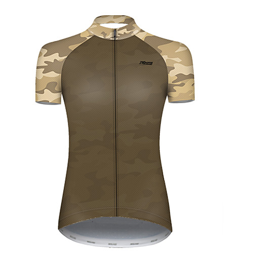 

21Grams Women's Short Sleeve Cycling Jersey Summer Nylon Polyester Camouflage Patchwork Solid Color Camo / Camouflage Bike Jersey Top Mountain Bike MTB Road Bike Cycling Ultraviolet Resistant Quick