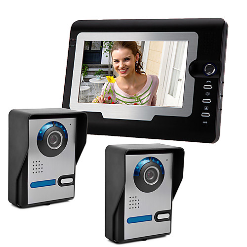 

Wired 7 Inch Hands-free 800480 Pixel Two To One Video Doorphone