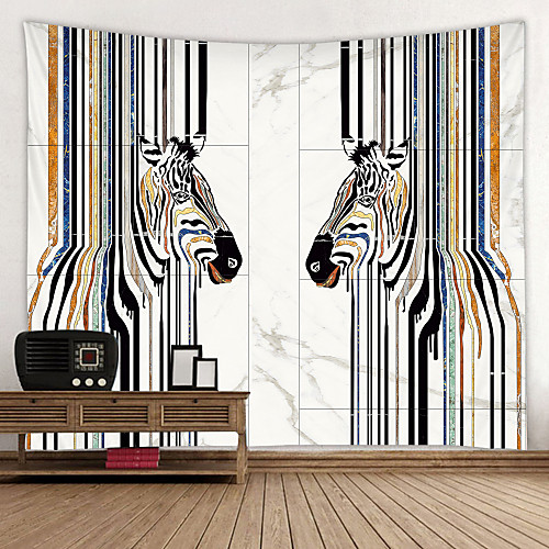 

Fluid Zebra Background Digital Printed Tapestry Decor Wall Art Tablecloths Bedspread Picnic Blanket Beach Throw Tapestries Colorful Bedroom Hall Dorm Living Room Hanging