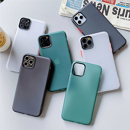 

Solid Colored TPU Case for Apple iPhone 11 Pro Max X XR XS Max 8 Plus 7 Plus 6 Plus SE Multicolor Candy Back Cover