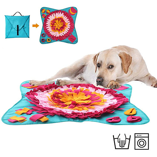 

Feeding Mat Snuffle Mat Dog Play Toy Dog Cat 1 set Flower Foldable Reusable Pet Exercise Encourage Natural Foraging Skills Canvas Gift Pet Toy Pet Play