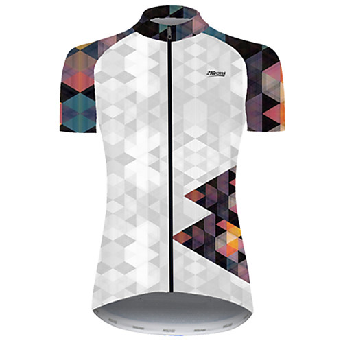 

21Grams Women's Short Sleeve Cycling Jersey Nylon Polyester OrangeWhite Polka Dot 3D Gradient Bike Jersey Top Mountain Bike MTB Road Bike Cycling Breathable Quick Dry Ultraviolet Resistant Sports
