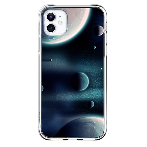 

Case For Apple iPhone 11 11 Pro 11 Pro Max XS XR XS Max 8 Plus 7 Plus 6S Plus 8 7 6 6s SE 5 5S Transparent Space Scenery Pattern Fall Proof Back Cover Soft TPU