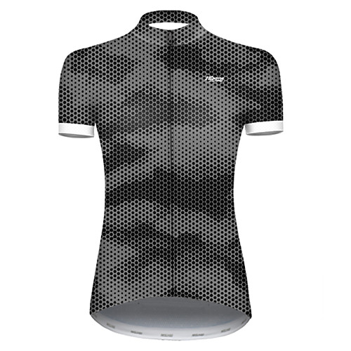 

21Grams Women's Short Sleeve Cycling Jersey Summer Nylon Polyester Camouflage Polka Dot Camo / Camouflage Bike Jersey Top Mountain Bike MTB Road Bike Cycling Ultraviolet Resistant Quick Dry Breathable