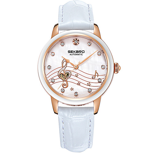 

Women's Quartz Watches Casual Fashion Genuine Leather Quartz White Black Red Water Resistant / Waterproof Analog