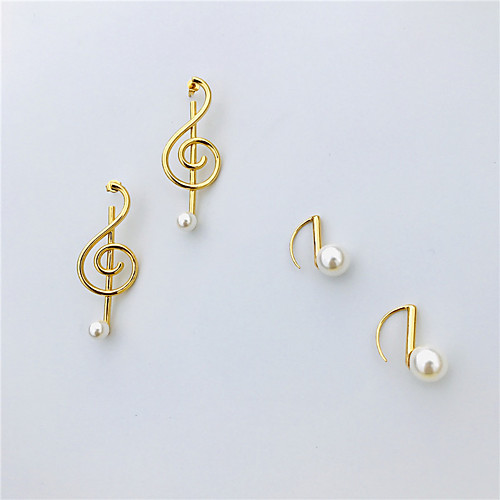 

Women's Pearl Earrings Statement Luxury Trendy Fashion Cool 18K Gold Plated Earrings Jewelry Gold For Formal Prom Date Street Festival