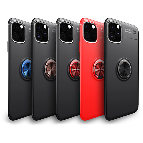 

Case For Apple iPhone 7/8/7P/8P/X/XS/XR/XS Max/11 /11 Pro/11 Pro Max/SE 2020 Shockproof / Ring Holder Back Cover Solid Colored TPU