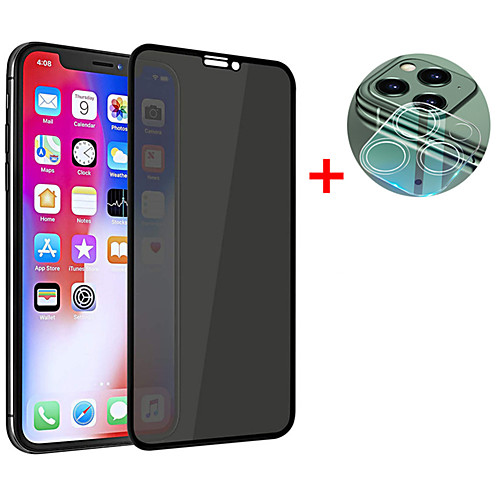 

2 in 1 Private Tempered Glass For iPhone SE 2020 / 11 11Pro 11 Pro Max X XS XR XS Max Full Cover Screen Protector iPhone 8 8Plus 7 7Plus 6Plus 6 6S Anti-spy Glass