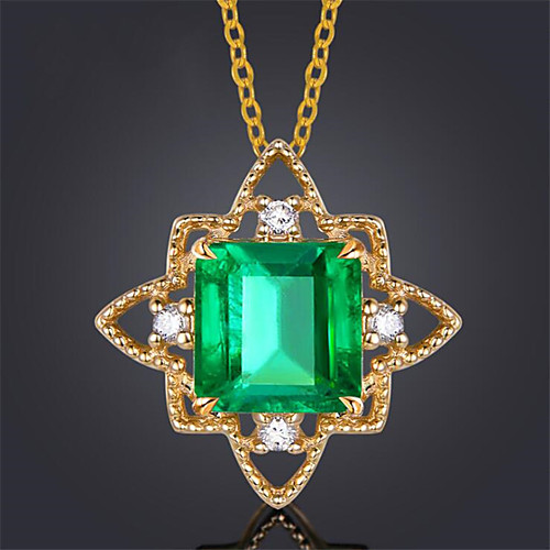 

Women's Pendant Necklace Classic Flower Fashion Copper Gold Plated Gold 50 cm Necklace Jewelry For