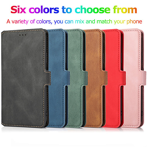 

Retro Magnetic Flip Leather Stand Wallet Phone Case For iPhone 11 11 Pro 11 Pro SE 2020 X XS XR XS Max 8 8 Plus 7 7 Plus 6 6 Plus