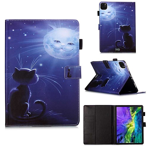

Case For Apple iPad Pro 11''(2020) / iPad 2019 10.2 / Ipad air3 10.5' 2019 Wallet / Card Holder / with Stand Full Body Cases Purple Owl PU Leather / TPU for iPad Air / iPad Air2 / iPad (2018)