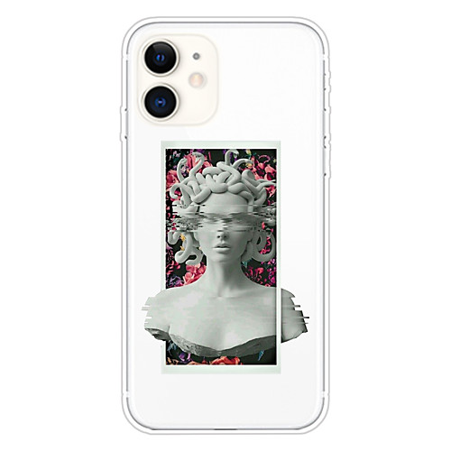 

Case For Apple iPhone 11 11 Pro 11 Pro Max XS XR XS Max 8 Plus 7 Plus 6S Plus 8 7 6 6s SE 5 5S Transparent Pattern Back Cover Medusa Soft TPU