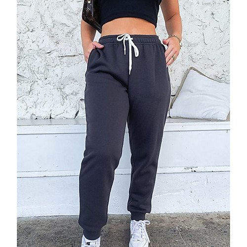 

Women's Basic Chinos Pants Solid Colored Black Wine Army Green Navy Blue