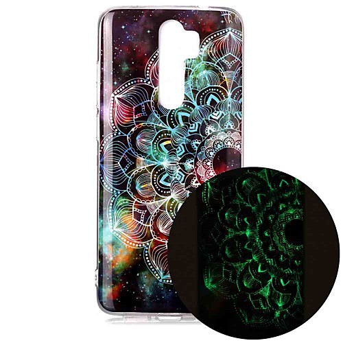 

Case For Xiaomi Redmi Note 7 Redmi Note 8 Redmi Note 8 Pro Glow in the Dark / Pattern Back Cover Mandala TPU for Mi 10 Mi 10 Pro