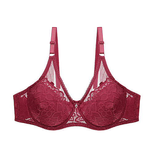 

Women's Bra Push-up Lace Bras Underwire Bra 3/4 Cup Sexy Blue