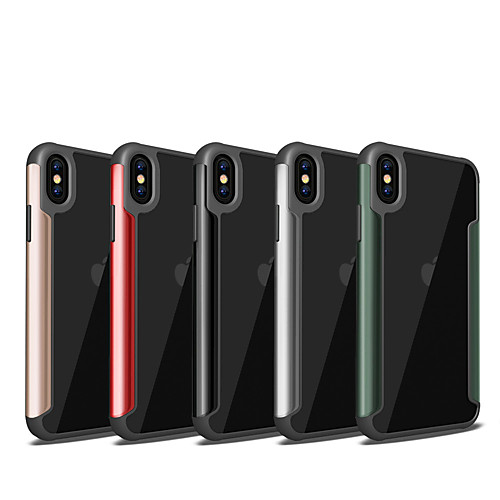 

Case For Apple iPhone 7/8/7P/8P/X/XS/XR/XS Max/11/11 Pro/11 Pro Max/SE2020 Shockproof Back Cover Solid Colored TPU / Plastic / Metal