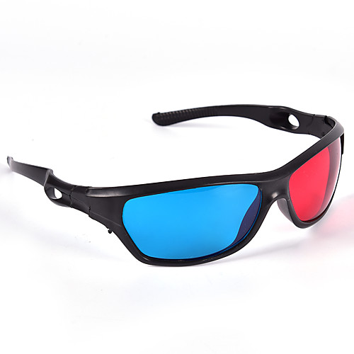 

1PCS 3D Glasses Red Blue Black Frame for Dimensional Anaglyph TV Movie DVD Game Dvd Movies VR