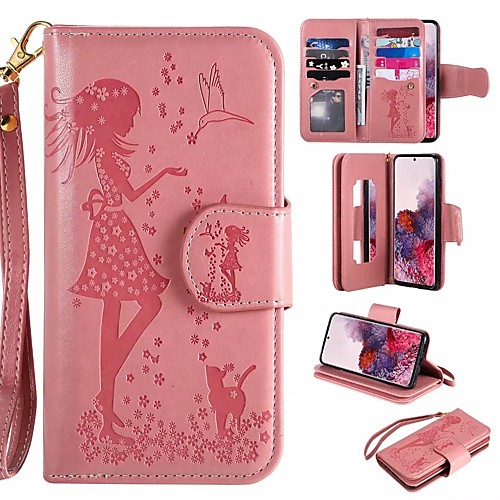 

Case For Samsung Galaxy Galaxy S10 / Galaxy S10 Plus / Galaxy S10 E Card Holder / Flip Full Body Cases Cat PU Leather
