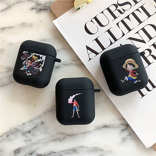 

Anime Character Case for Airpods 2 1 Cartoon One Piece Protect Cover for Apple Air Pods 2 Luxury Luggage Shape Earphone Bag