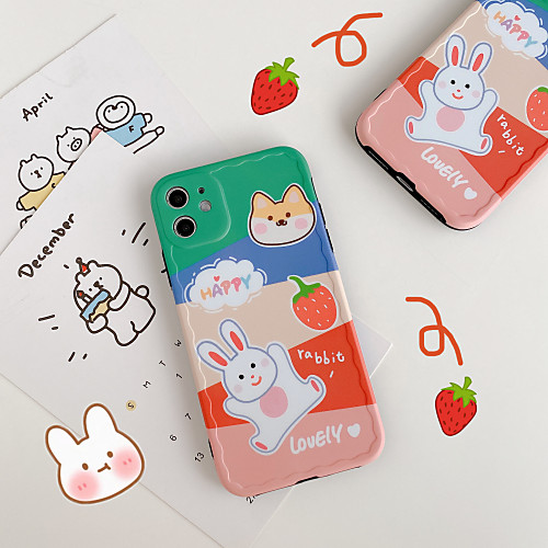 

protective sleeve TPU cartoon Animal Apple iPhone 11 pro Max X XS XR XSMax 8p 8 SE (2020) soft shell iPhone case
