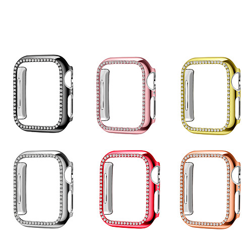 

Cases For Apple Watch Series SE / 6/5/4/3/2/1 Plastic Screen Protector Smart Watch Case Compatibility 38mm 40mm 42mm 44mm