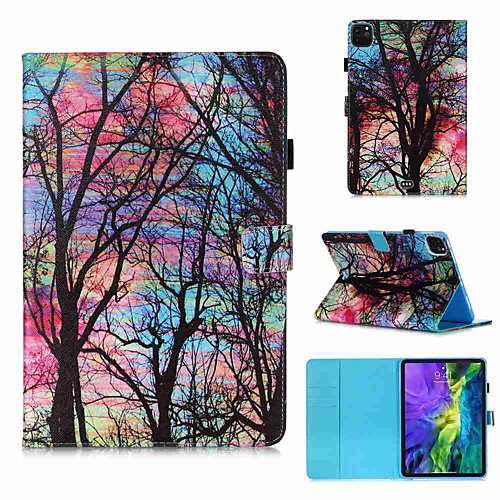 

Case For Apple iPad Pro 11''(2020) / iPad 2019 10.2 / Ipad air3 10.5' 2019 Wallet / Card Holder / with Stand Full Body Cases Color Tree PU Leather / TPU for iPad Air / iPad 4/3/2 / iPad (2018)