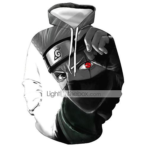 

Men's Hoodie 3D Character Skull Hooded Halloween Basic Casual Hoodies Sweatshirts Light gray