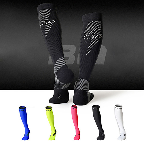 

Compression Socks Athletic Sports Socks Cycling Socks Women's Men's Bike / Cycling Warm Quick Dry Breathable 1 Pair Winter Chinlon Elastane White Black Blue L / Athleisure / Mountain Bike MTB