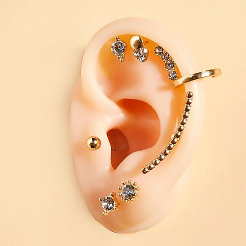 

Women's Stud Earrings Ear Cuff Earrings Vintage Style Simple Classic Trendy Fashion Earrings Jewelry Gold For Party Evening Date Street Beach Festival 1pack