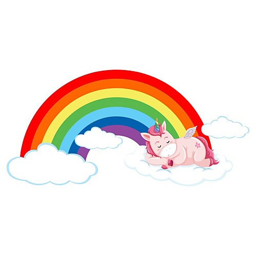 

Unicorn Rainbow Decorative Wall Stickers - Plane Wall Stickers Nursery / Kids Room 6029cm
