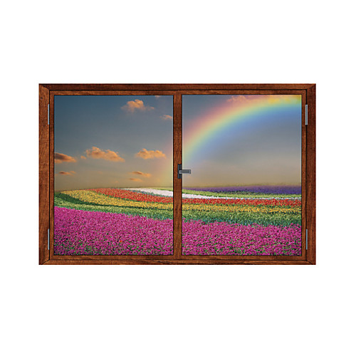 

Landscape / Floral / Botanical Wall Stickers 3D Wall Stickers Decorative Wall Stickers PVC Home Decoration Wall Decal Wall Decoration 1pc 5838cm