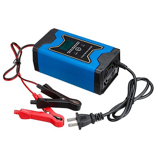 

12V automatic car charger intelligent maintenance pulse charger LCD monitor motorcycle charger