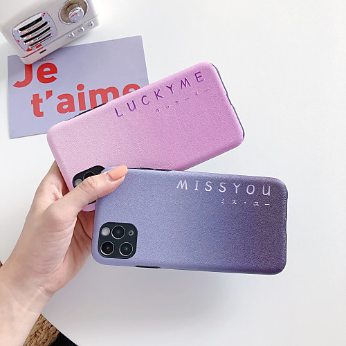 

Case For Apple iPhone 11 iPhone 11 Pro iPhone 11 Pro Max Shockproof Back Cover Color Gradient TPU