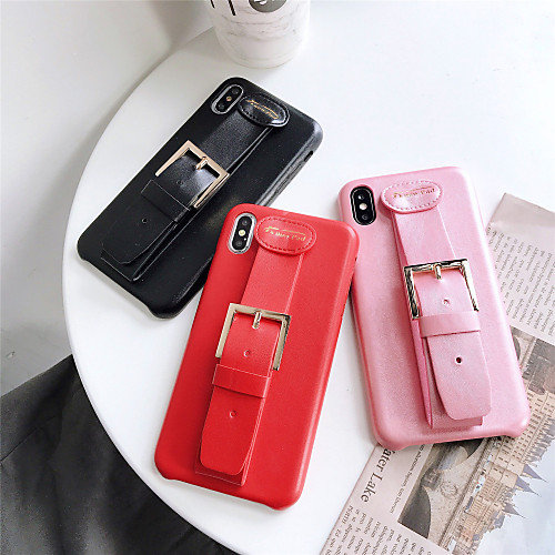 

Solid Colored Leather Ring Holder Stand Protection Cover for Apple iPhone Case 11 Pro Max X XR XS Max 8 Plus 7 Plus SE(2020)