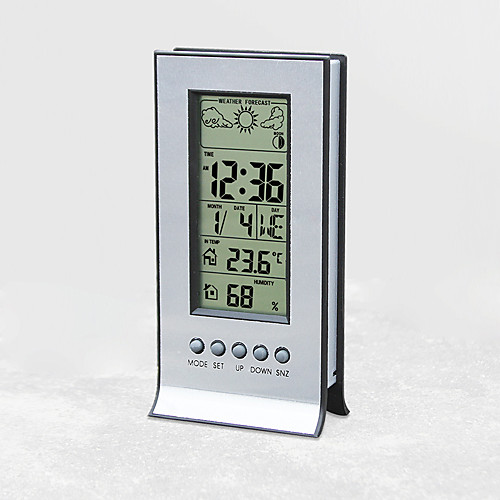 

H106A weather forecast station at home electronic desk clock indoor hygrometer digital electronic alarm clock multifunction weather station