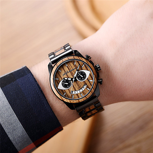 

Men's Digital Watch Japanese Digital Stylish Stainless Steel Water Resistant / Waterproof Analog Casual Cool - Black Blue Coffee