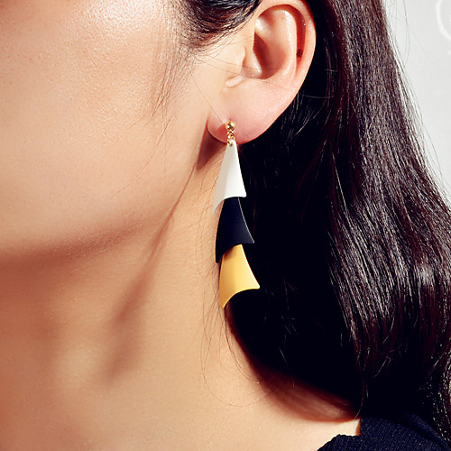 

Women's Earrings Geometrical Fashion Wedding Sweet Fashion French Cool Boho Earrings Jewelry Chocolate For Wedding Party Evening Engagement Vacation Beach 1 Pair