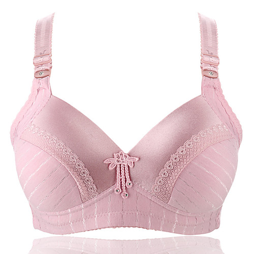 

Women's Plus Size Stripes Push-up Full Coverage Bra Black Purple Red Big Size US36B / FR95B / INT80B US36C / FR95C / INT80C US38B / FR100B / INT85B US38C / FR100C / INT85C US40B / FR105B / INT90B