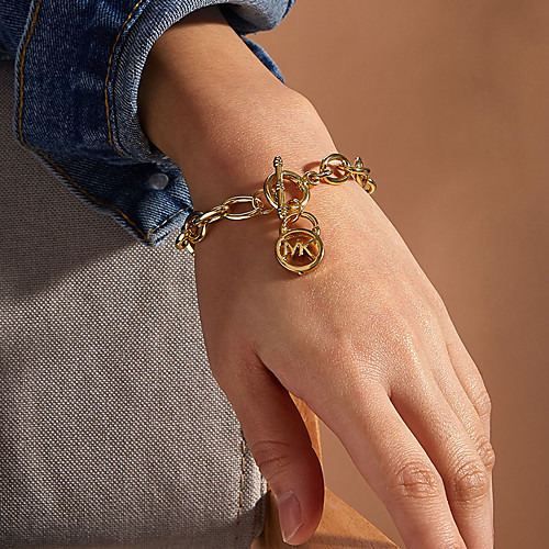 

Women's Vintage Bracelet Bracelet Classic Alphabet Shape Simple Classic Holiday Trendy Fashion Copper Bracelet Jewelry Gold For Party Evening Gift Date Beach Festival
