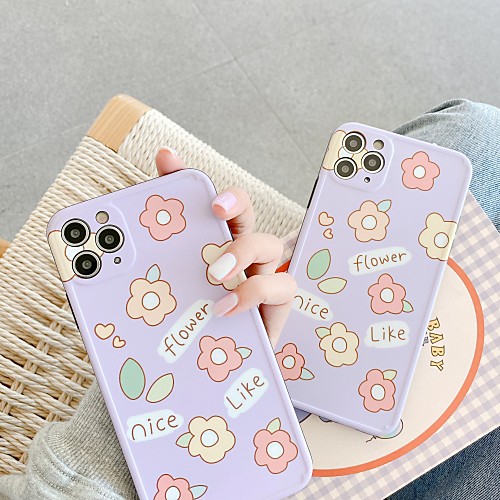 

Case For Apple Shockproof / Pattern Full Body Cases Flower TPU