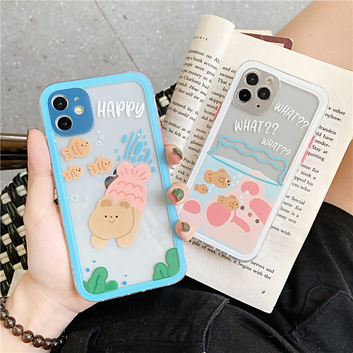 

Cartoon Bear Phone Case For Apple iphone 11 Pro se 2020 X XS Max XR Soft TPU Back Cover For iphone 7 8 plus 7plus Cute Lovely Clear Case