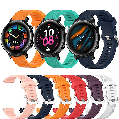 

Sport Silicone Wrist Strap Watch Band for Huawei Watch GT2 42mm / Magic Watch 2 42mm / Watch 2 Replaceable Bracelet Wristband
